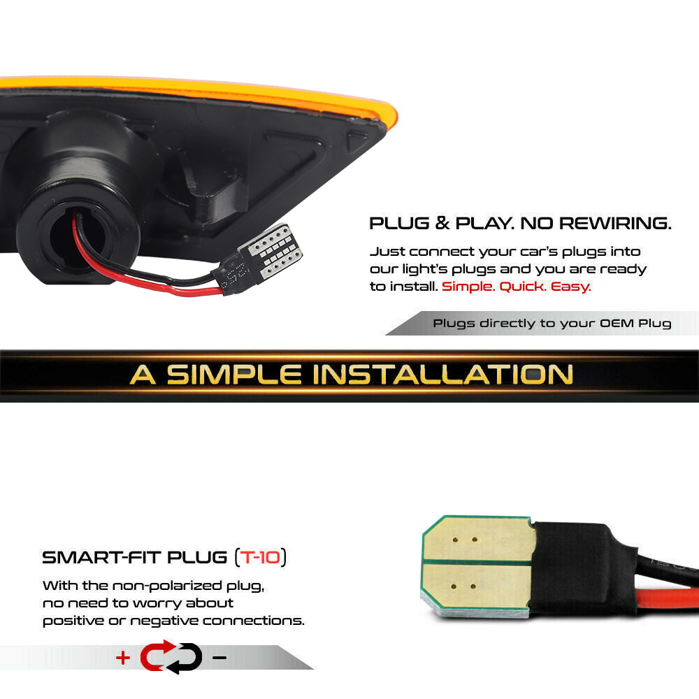 2PCS Car LED Front Side Marker - Signal Flare Kit ulasan dan harga