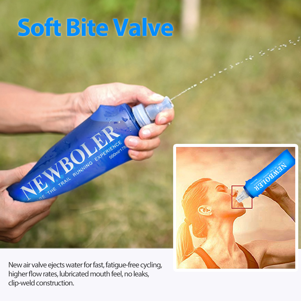 250/500/750ML Water Bottle TPU - Water Bag Collapsible ulasan dan harga