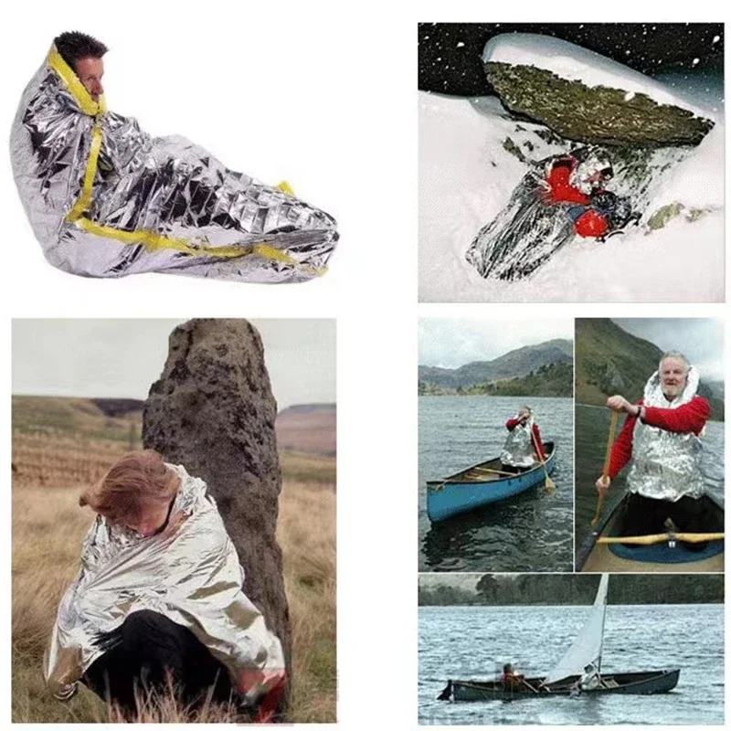 160*210cm 3 PCS Emergency Myra - Survival Blanket Reflective ulasan dan harga