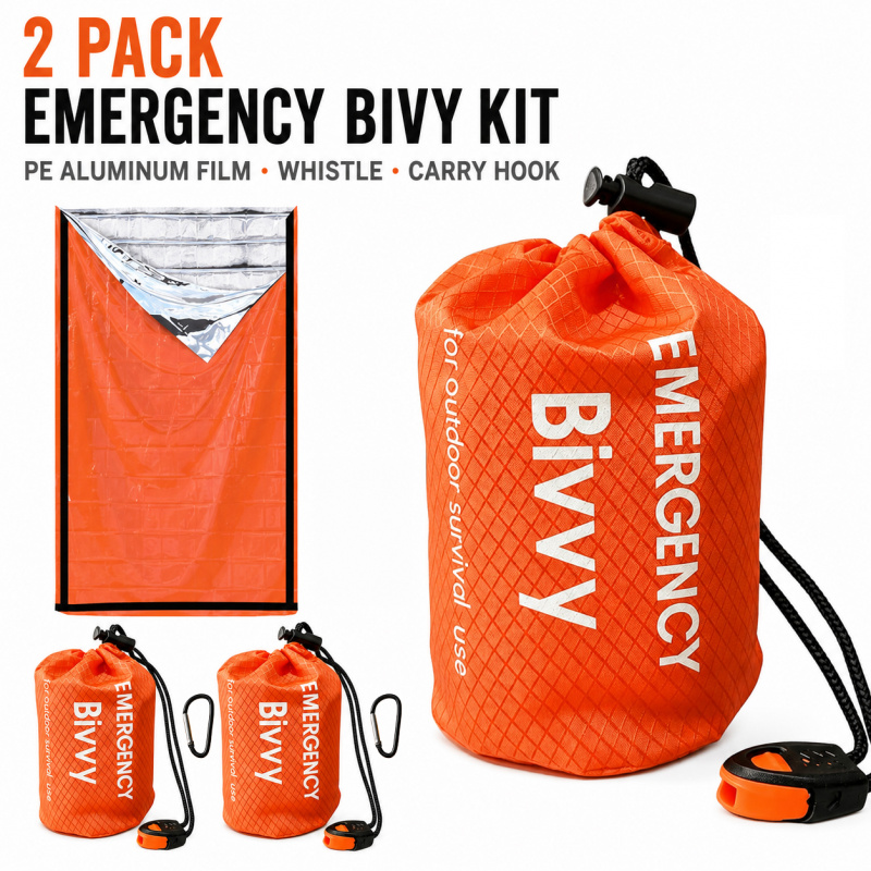 2 Pack Emergency Sleeping Bag, - Emergency Whistle Loud ulasan dan harga
