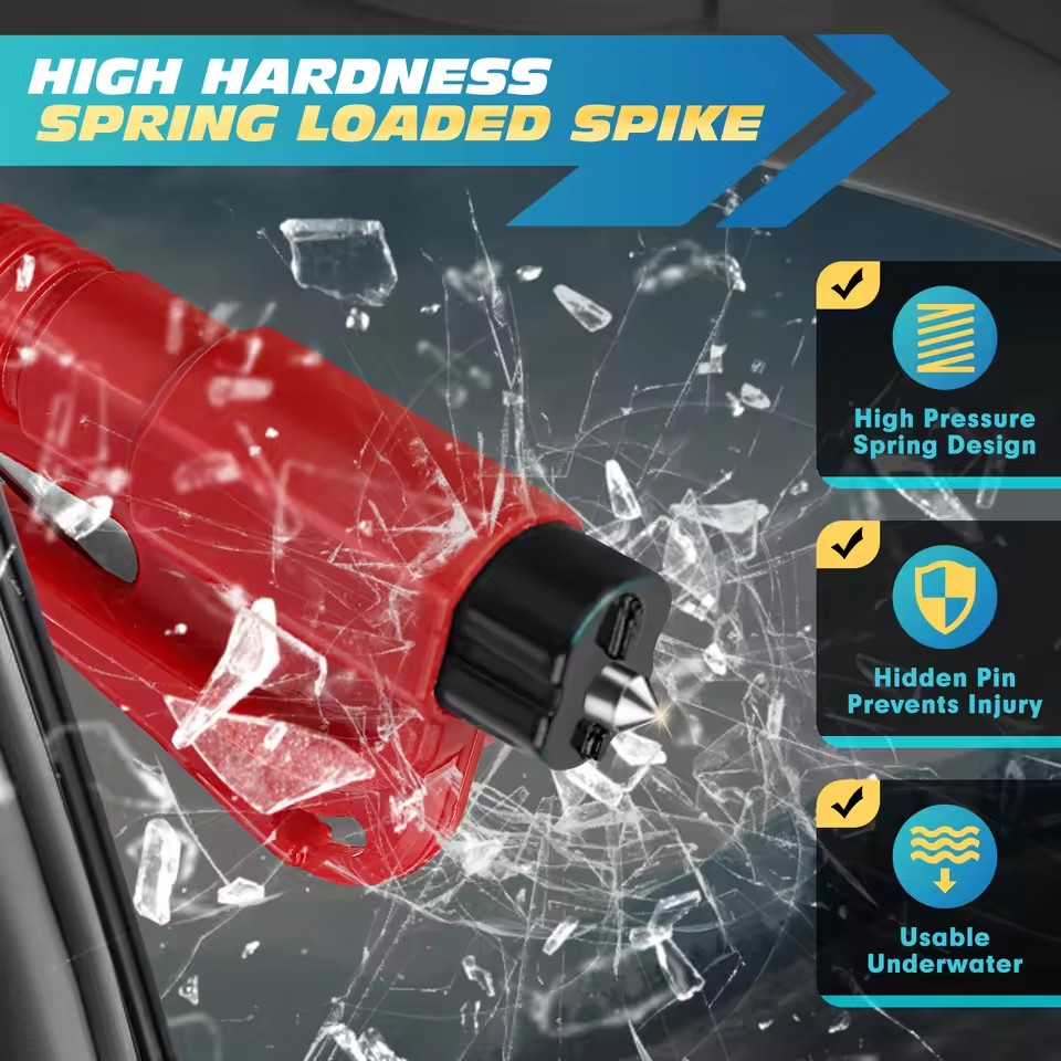 Safety Hammer Car Escape Tool  - Rescue Rope Throw ulasan dan harga