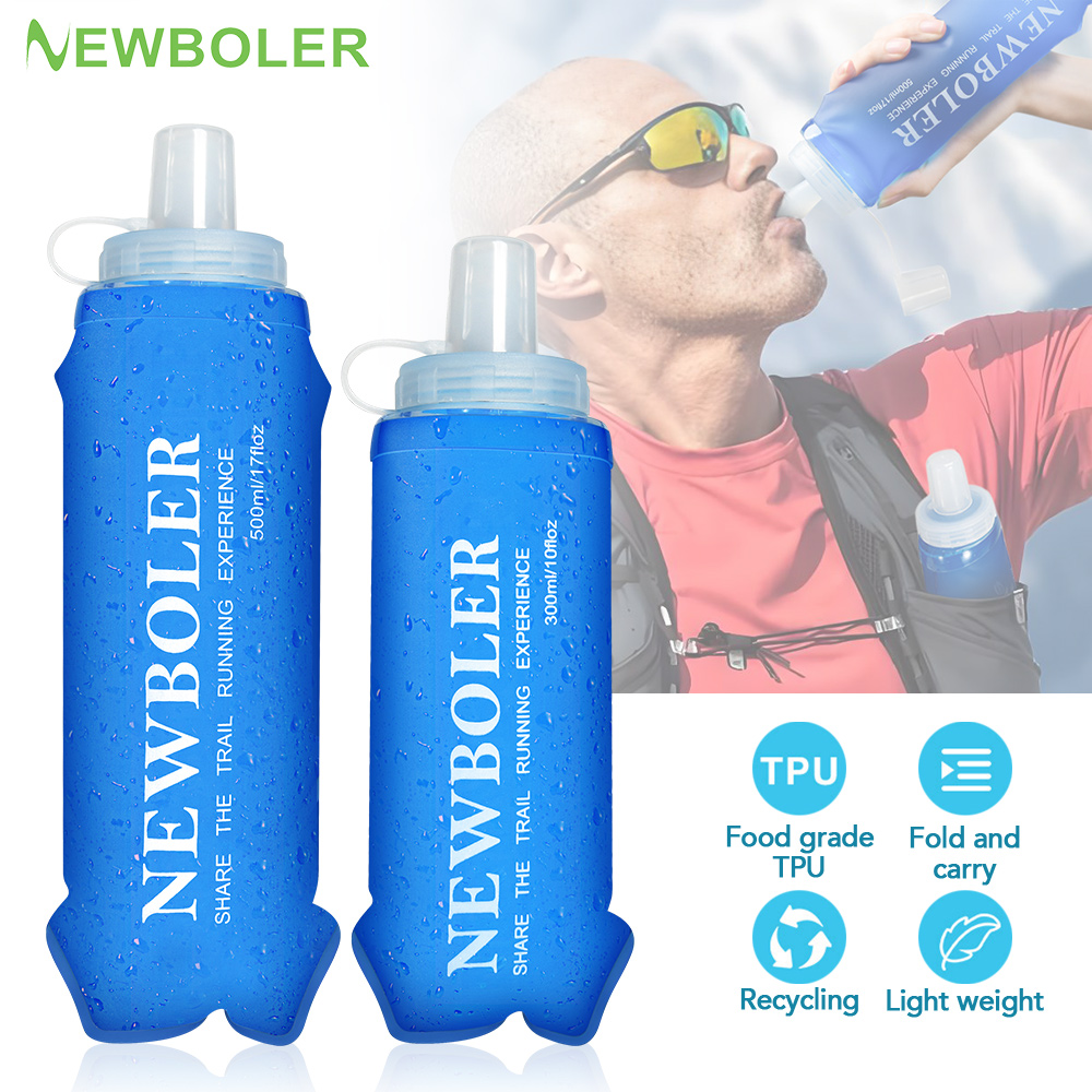 NEWBOLER 300/500ML Water Bottl - Water Bag Collapsible ulasan dan harga