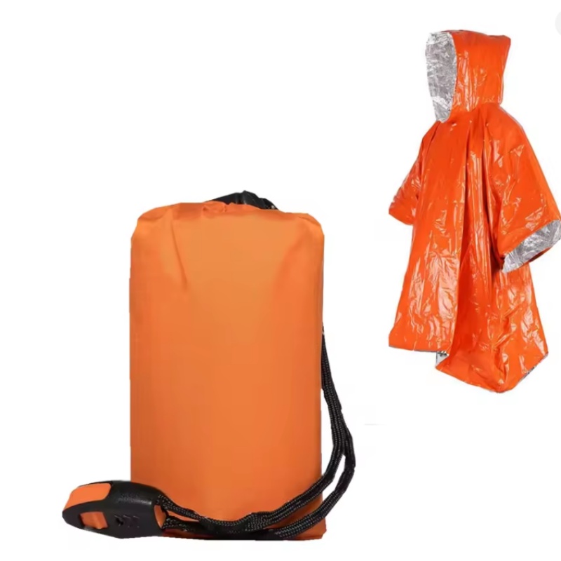 Emergency Poncho 4 Pcs,Film Th - Survival Blanket Reflective ulasan dan harga