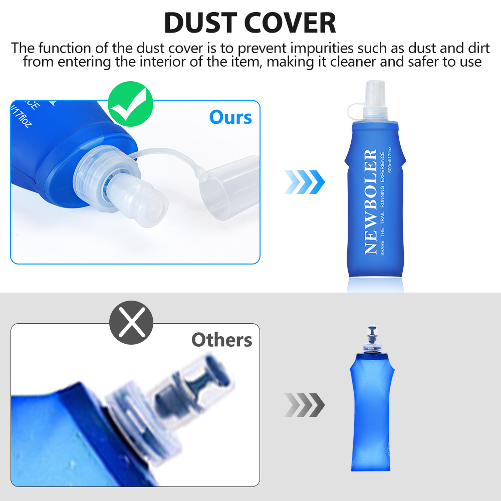 NEWBOLER 150ml 250ml 500ml Wat - Water Bag Collapsible ulasan dan harga