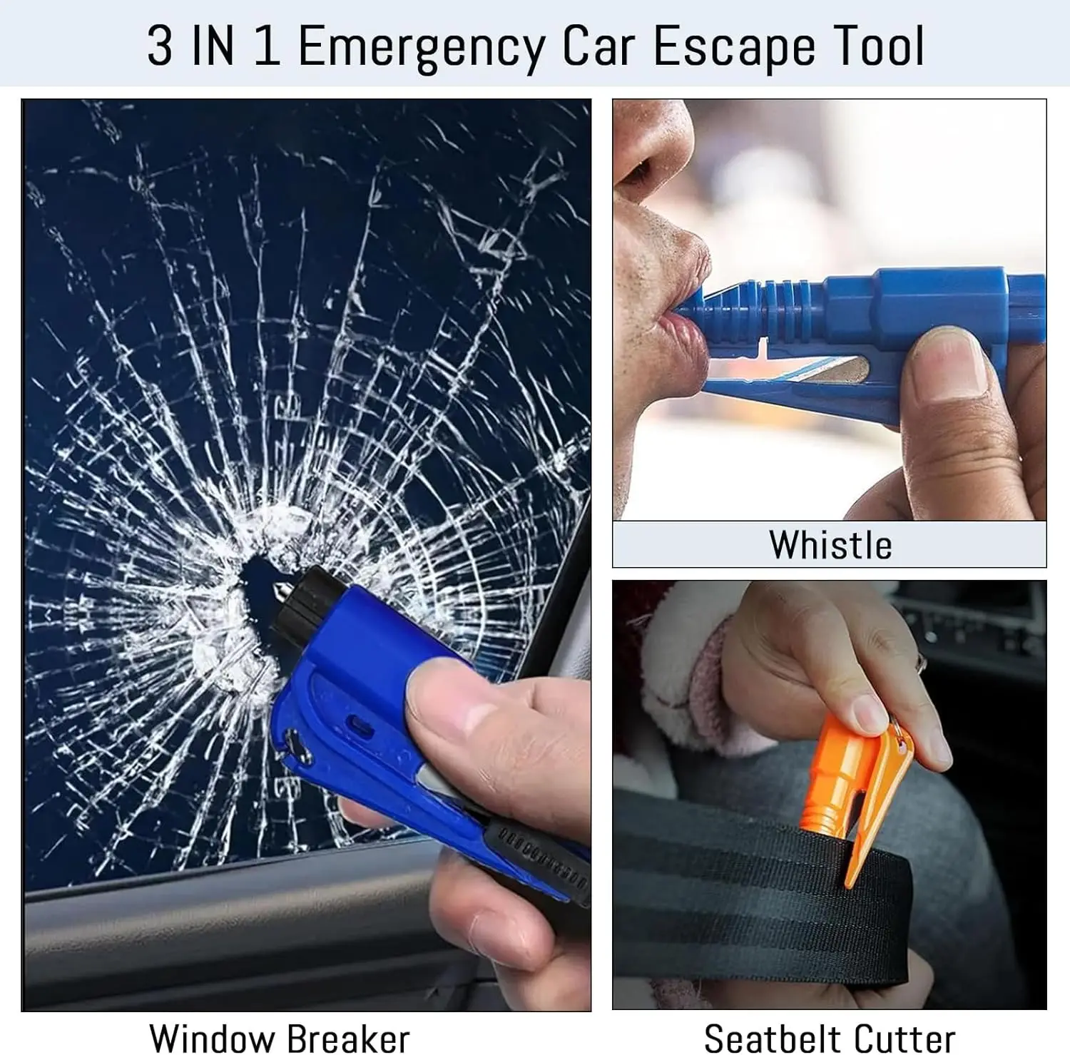 Safety Hammer Car Escape Tool  - Rescue Rope Throw ulasan dan harga