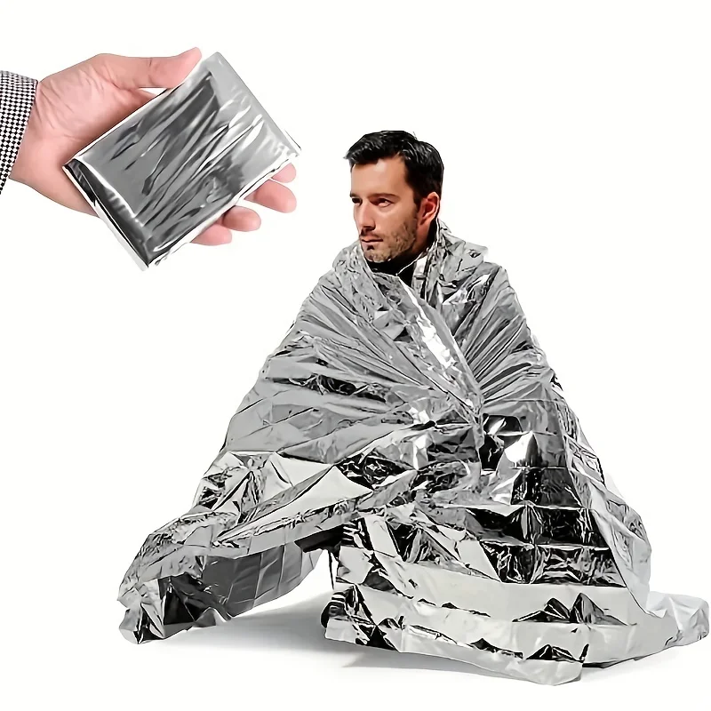 1pcs Outdoor survival portable - Survival Blanket Reflective ulasan dan harga