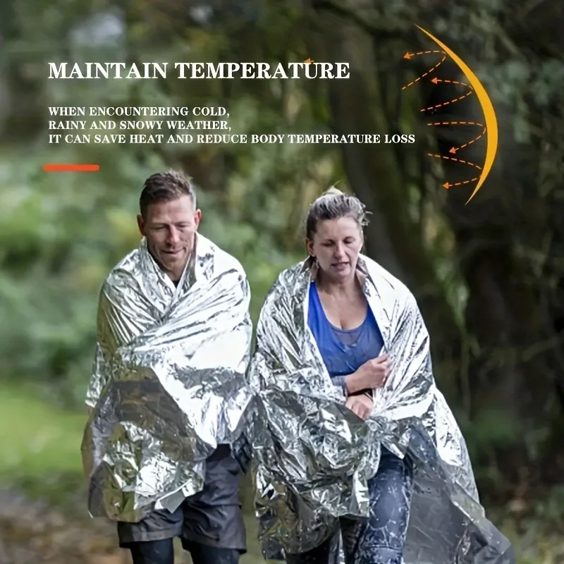 1pcs Outdoor survival portable - Survival Blanket Reflective ulasan dan harga