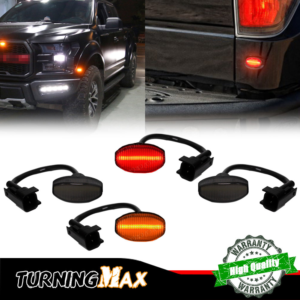 4PCS Smoked Lens Front Amber & - Signal Flare Kit ulasan dan harga