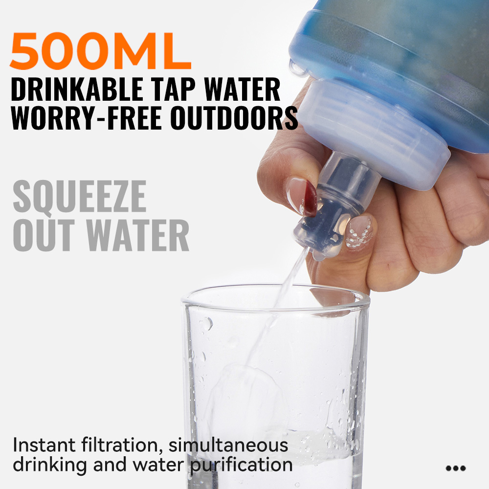 WRELS Water Filter Bottle Coll - Water Bag Collapsible ulasan dan harga