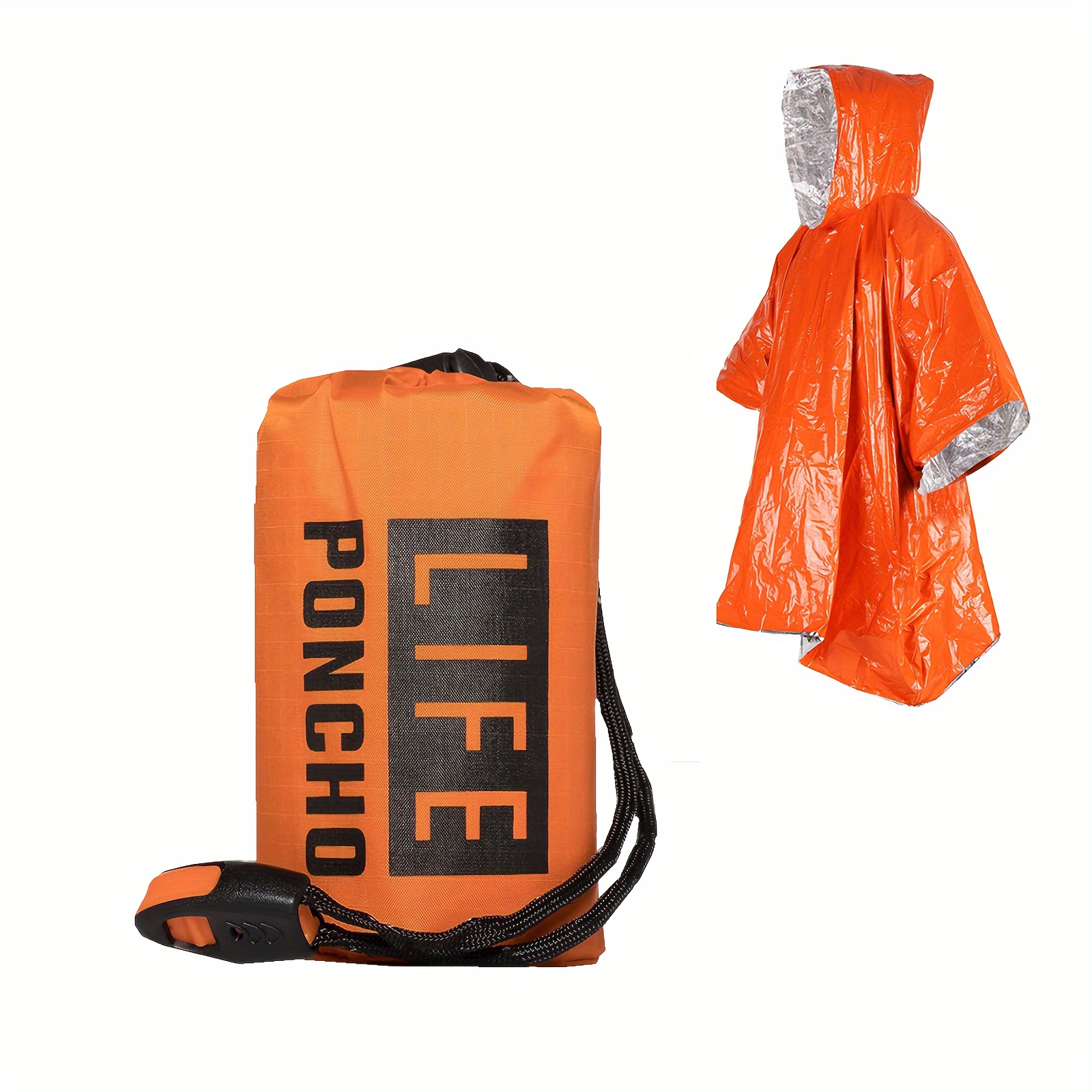 Emergency Survival Rain Poncho - Survival Blanket Reflective ulasan dan harga