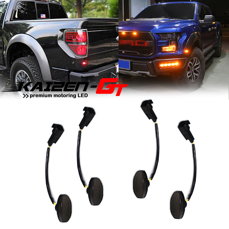 4PCS Smoked Lens Front Amber & - Signal Flare Kit ulasan dan harga